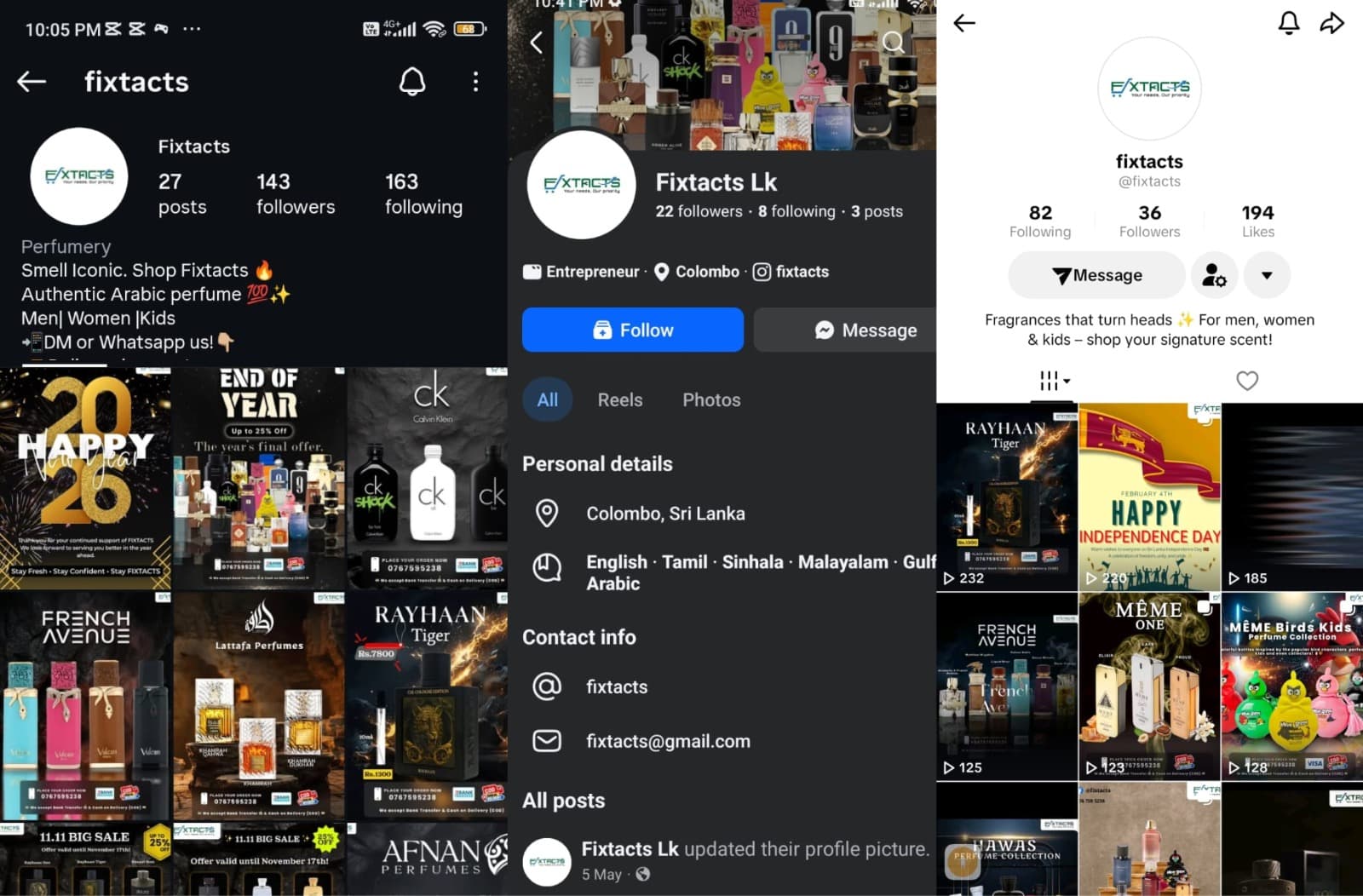 Fixtacts Haute Perfumery